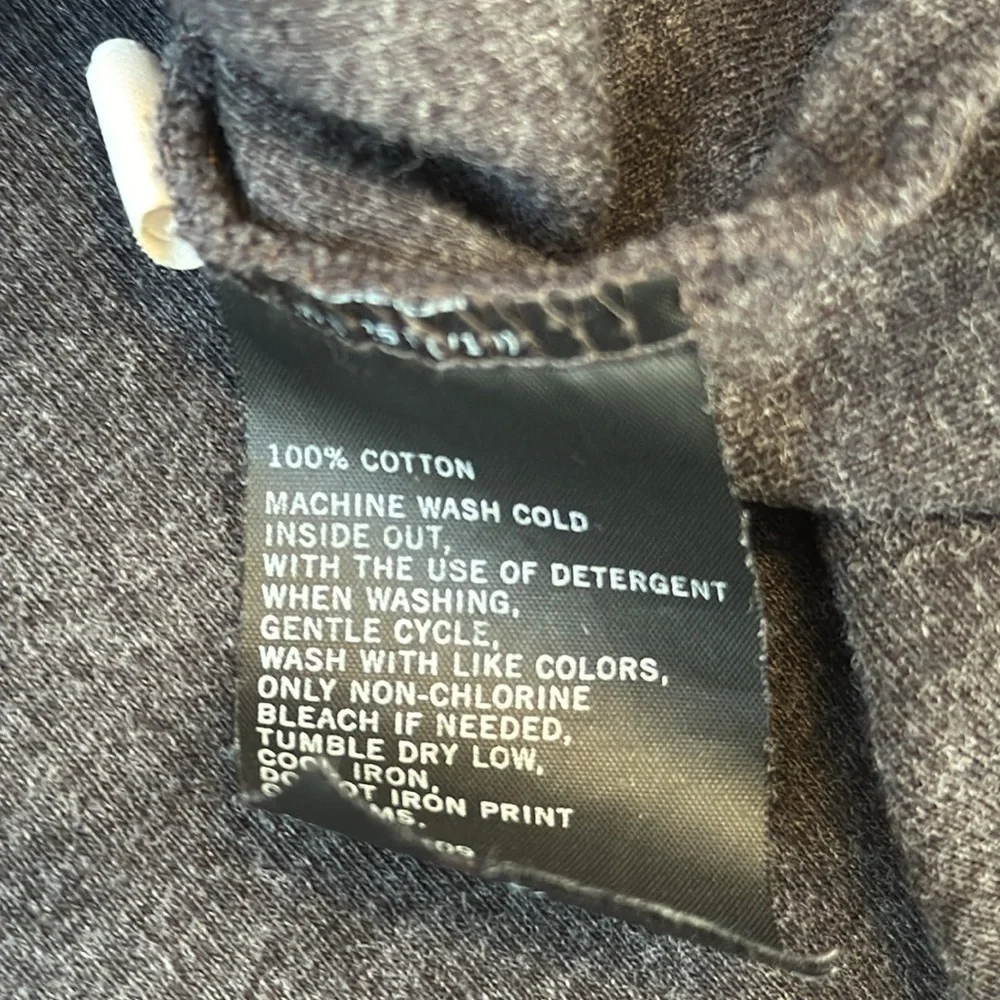 Nautica Mens 1/4 Zip Sweatshirt Elbow Patches Cotton Charcoal Grey Size XL